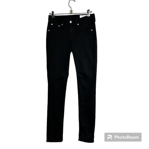 Rag & Bone Black Mid Rise Leggings‎ Skinny Jeans size 26 - Picture 8 of 13